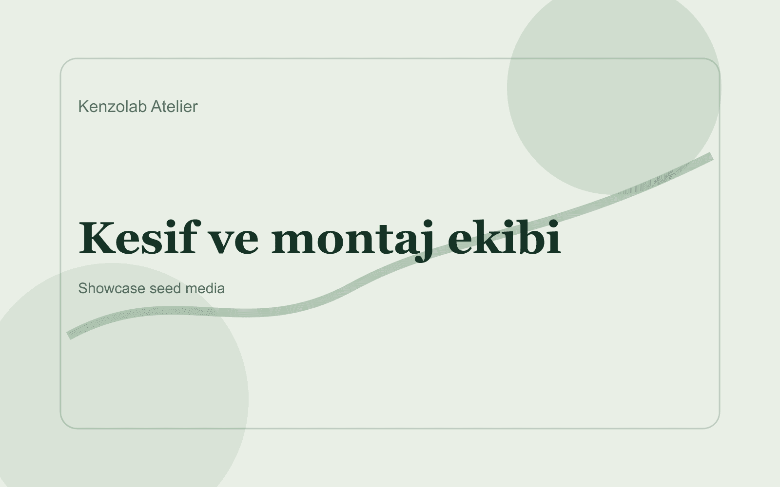 Montaj ve Devreye Alma